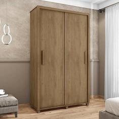 Imagem de Guarda Roupa Solteiro 2 Portas de Correr 2 Gavetas Suécia Cinamomo