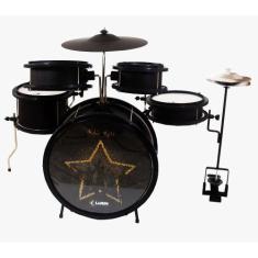 Imagem de Bateria Infantil Luen Star Kids Preta