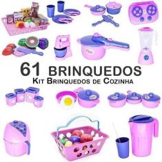 Imagem de Kit Cozinha Panela Mercado Batedeira Fogão Air Fryer 61P - Altimar