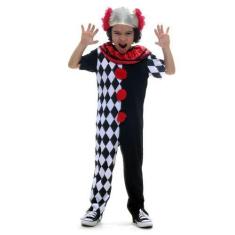 Imagem de Fantasia Palhaço Assassino Infantil Com Peruca - Halloween - Sulameric