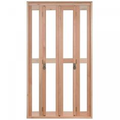 Imagem de Porta de Madeira Balcão Pantográfica 213x150cm com Batente de 9,4cm EWK 486 Rondosul Marroml