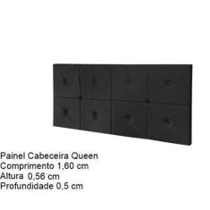 Imagem de Painel Cama Box Botão Queen 1,60 Elegance Cor Preto Comprar - Comprar