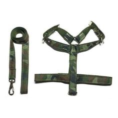 Imagem de Coleira Peitoral Pit Bull 25mm Xadrez Para Cachorros - Verde - Nica Pe