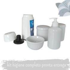 Imagem de Kit Higiene Porcelana Quarto Bebe Térmica 250 Ml Sabonete - Ciranda Ar