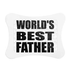 Imagem de Moldura de quebra-cabeça com citação Best Father Festival do Mundo de Melhor Pai Decoração de Imagem