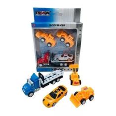 Imagem de Brinquedo Infantil Caminhão Guincho Fricção Trator Carrinho