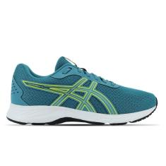 Imagem de Tênis ASICS Raiden 4 - Masculino - Azul com Branco e Amarelo-Masculino
