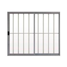 Imagem de Janela de Alumínio de Correr 100x150cm 2 Folhas Grade Hale Esquadrias Brilhante