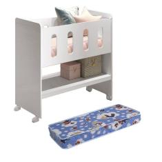 Imagem de Mini Berço 3 em 1 Zain com colchão - Reller Móveis Branco Brilho