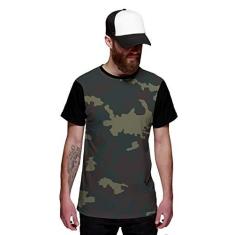 Imagem de Camiseta Exército Camuflada Verde Personalizada Swag