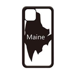 Imagem de Mapa dos EUA Maine America para iPhone 12 Pro Max Capa para Apple Mini Mobile Case