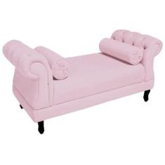 Imagem de Recamier Namoradeira Istambul Para Quarto Closet 160 Cm Corano Rosa Be