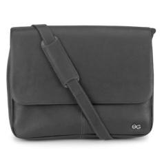 Imagem de Bolsa Carteiro Pasta Excecutiva Bolsa Masculina P/Notebook Couro Bovino (marrom escuro) (preto)