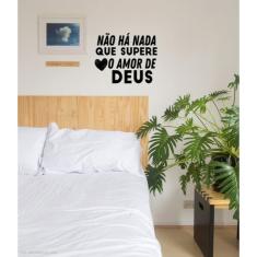 Imagem de Adesivo de parede Frase Superar, Deus tam 50cmx50cm