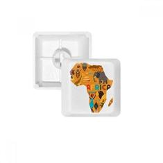 Imagem de Mapa da África Elefante Africano Savanna Teclado Mecânico Kit de Atualização para Jogos PBT