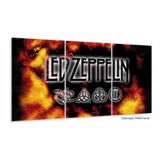 Imagem de Quadro Decorativo Ledzeppelin 3 peças 120x60