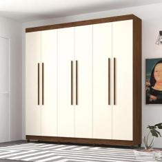 Imagem de Guarda Roupa 6 Portas Audi Imbuia Champanhe