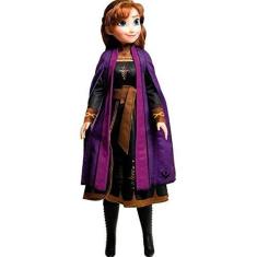 Imagem de Boneca Frozen 2 Anna 55cm Disney Original Baby Brink 1741,Multicor
