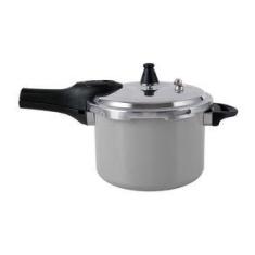 Imagem de Panela De Pressão Brinox 4,2 L Antiaderente Ceramic Life Pressure Com Indução Cinza Cinza