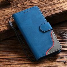 Imagem de Capa Flip Phone para iPhone 14 11 12 Pro Max 13 Mini XR X XS 7 8 Plus 6 6S Plus SE 2020 Carteira de couro, azul, para iphone 13 Mini