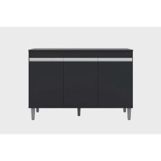 Imagem de Balcão de Cozinha Manu para Pia de 1,20cm S/Tampo Preto - Montanaris Decor