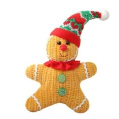 Imagem de Ornamentos de biscoito de gengibre de pelúcia de Natal, bonecos de gengibre, pingente de árvore de Natal, enfeite de pendurar na árvore e suprimentos de lembrancinha para decoração de Natal e Natal