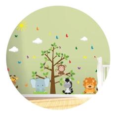 Imagem de Adesivo De Parede Infantil Árvore Safari