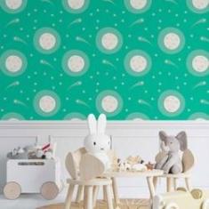 Imagem de Papel De Parede Adesivo Lua N014152 Rolo 0,58x3M