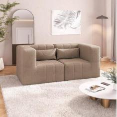 Imagem de Sofá Modular 02 Módulos de Canto Easybox Cabecasa Madeiramadeira Taupe