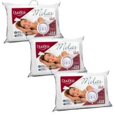 Imagem de Kit 3 Travesseiros de Molas com Gomos - Duoflex