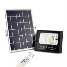 Imagem de Refletor Solar Luminaria 25w holofote kit Placa Sensor Energia led