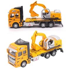 Imagem de Caminhão De Ferro, Plastico Colecionável 19Cm Mod: Escavadeira