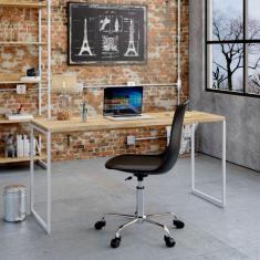 Imagem de Escrivaninha Studio Carvalho e Branca 150 cm