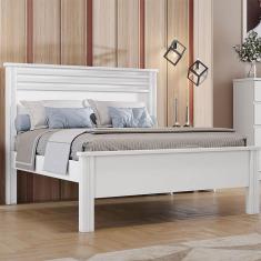 Imagem de Cama Casal Rivera Fabricada Em Mdf E Mdp Novo Horizonte Branco