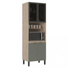 Imagem de Armário Paneleiro Firenze com Porta de Vidro Avena Menta - Demóbile