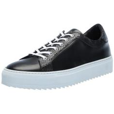 Imagem de Tiannia Barnes Tênis masculino de couro, Preto, 44