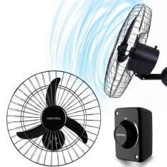 Imagem de Ventilador de parede oscilante 3 pás ventisol 60cm bivolt, Preto, Bivo