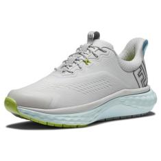 Imagem de FootJoy Tênis de golfe feminino Fj Quantum, Cinza/Azul, 35
