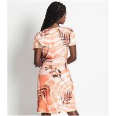 Imagem de Vestido Feminino Estampado Endless Laranja