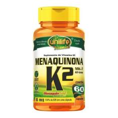Imagem de Vitamina K2 Menaquinona 60 Cápsulas 500mg - Unilife