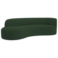 Imagem de Divã Recamier Orgânico Tokyo 160cm Lado Esquerdo Linho Verde