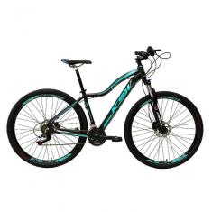 Imagem de Bicicleta Feminina Aro 29 Ksw Mwza Câmbios Shimano 24v Garfo Com Trava Preto-azul 17