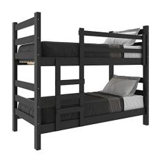Imagem de Beliche Madeira Maciça - vira 2 Camas - para Colchão 78/88 x 188cm Dubai Multimóveis Vcr4137 Preto