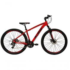 Imagem de Bicicleta Aro 29 Ksw Xlt 24v Freio A Disco Suspensão Mountain Bike Alumínio Vermelho 19