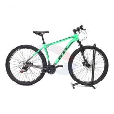 Imagem de Bicicleta Aro 29 Gti Roma Alumínio 21v Freio A Disco Garfo Suspensão - Verde-cinza Tam.15