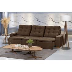 Imagem de Sofá Modular 6 Lugares 3.05M Retrátil E Reclinável Marrom