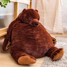Imagem de Bicho de pelúcia SNOWOLF Djungelskog Bear Giant 80cm marrom