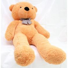 Imagem de Urso caramelo bege de pelúcia grande 140cm 1,40 metros