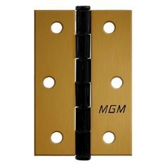 Imagem de Dobradiça MGM 3 Unidades 3 Polegadas com Parafusos Bronze Latonado