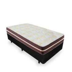 Imagem de Cama Box Solteiro + Colchão De Molas Ensacadas Classic Brow Firme Para